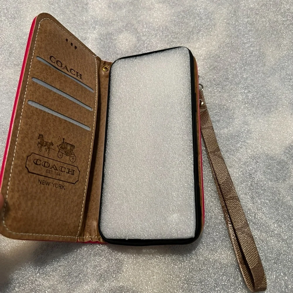 COACH iPhone 16 Pro Max Wallet Flip Phone case - Picture 15 of 15